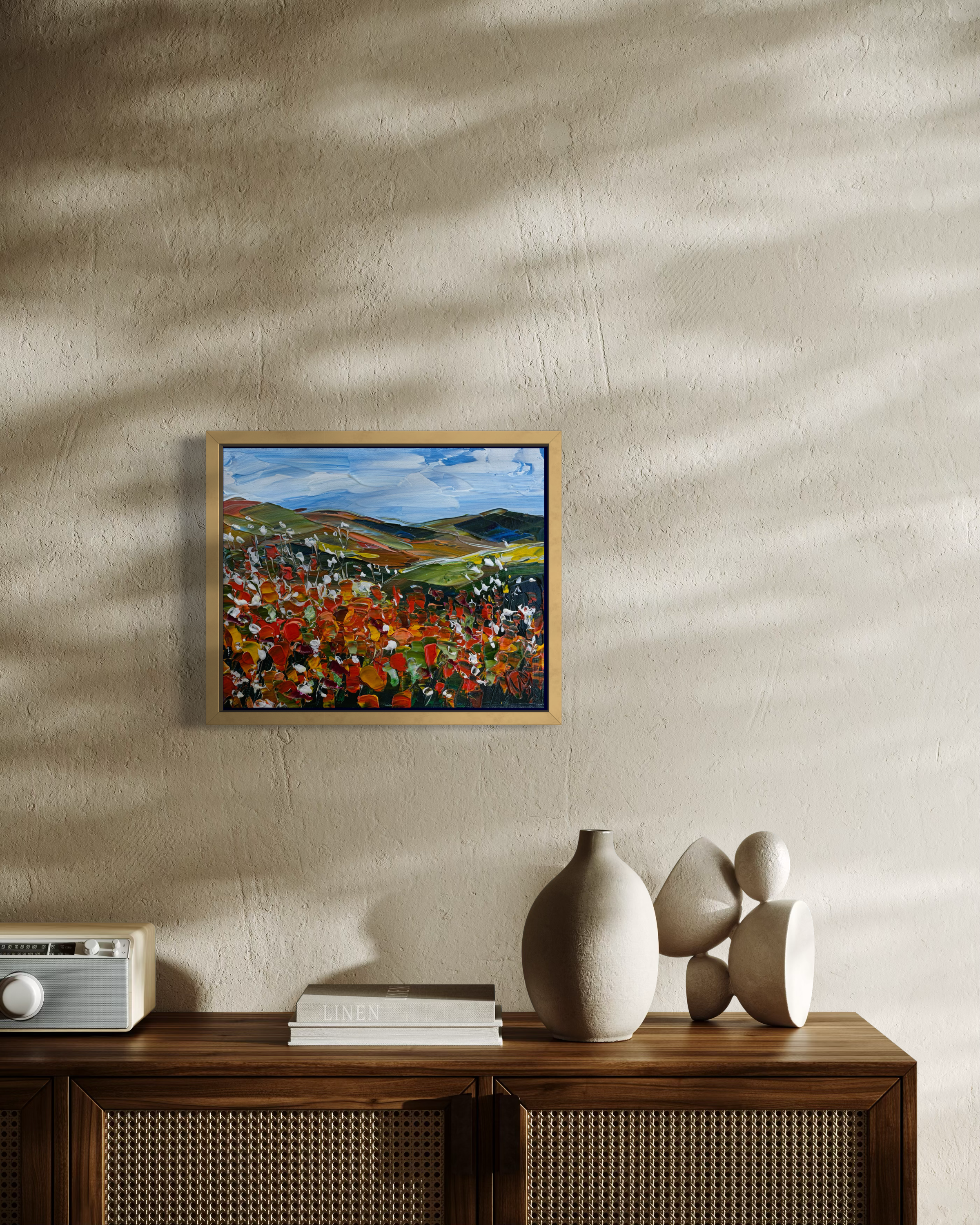 Poppies and Hills