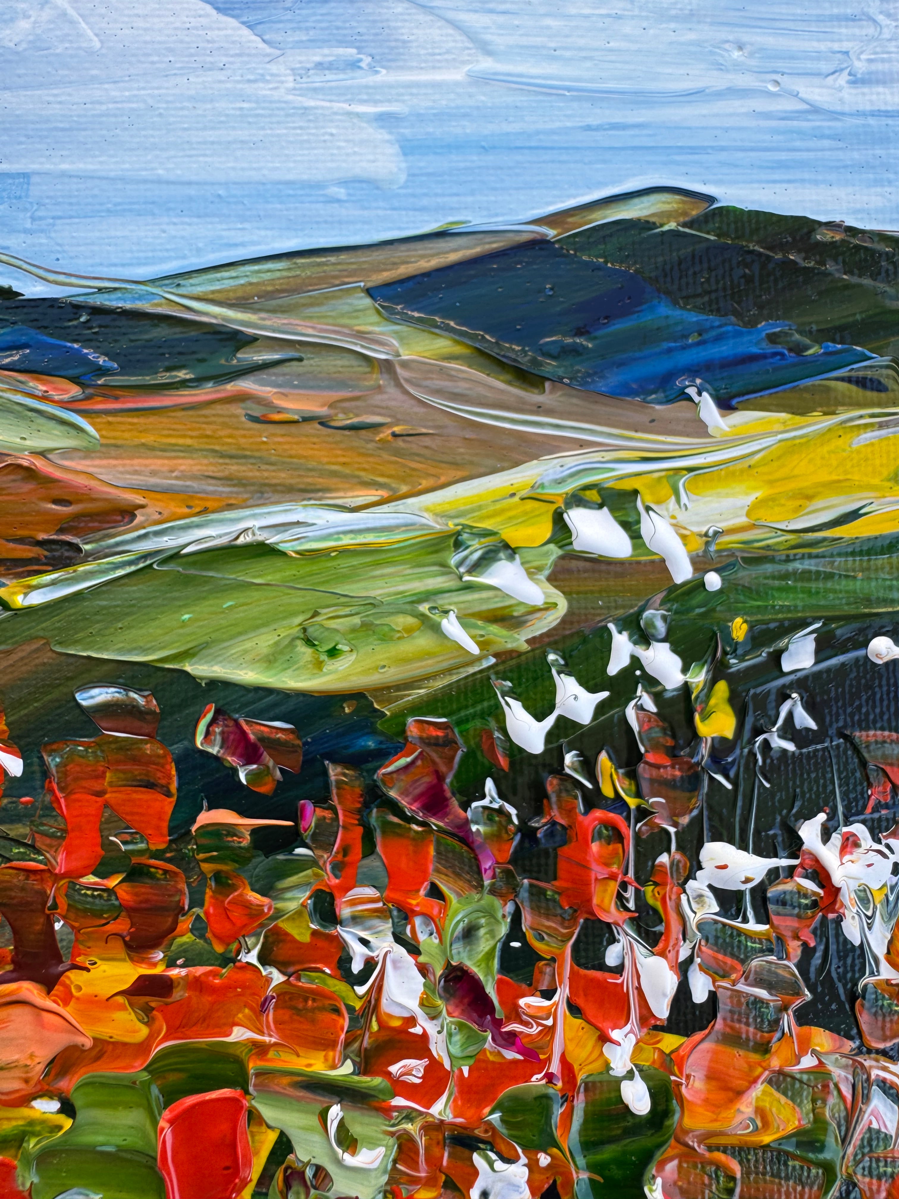 Poppies and Hills