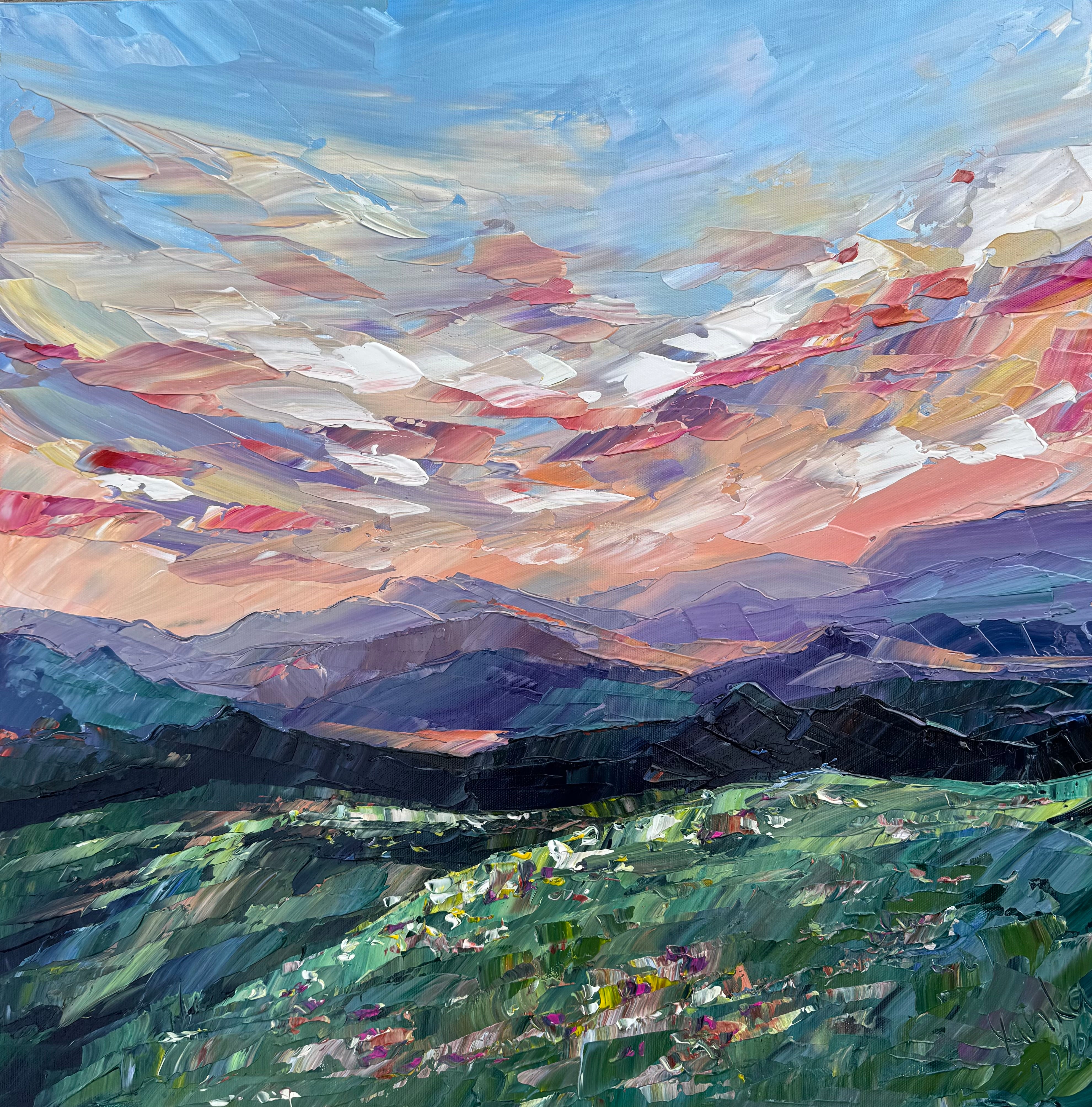 Evening over the Hills