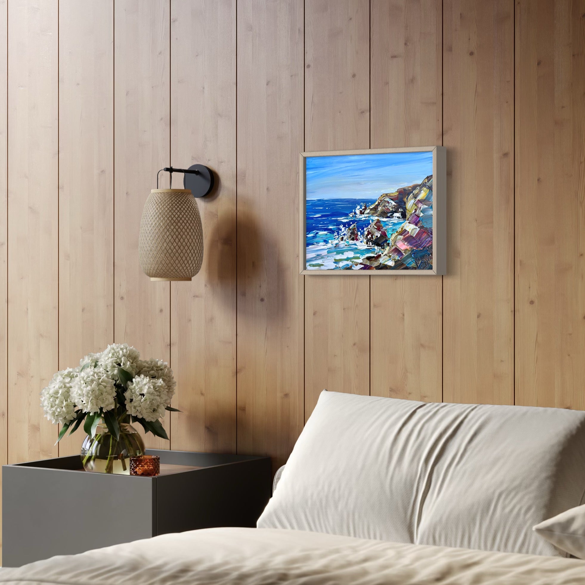 Waves and Rocks 11x14 in