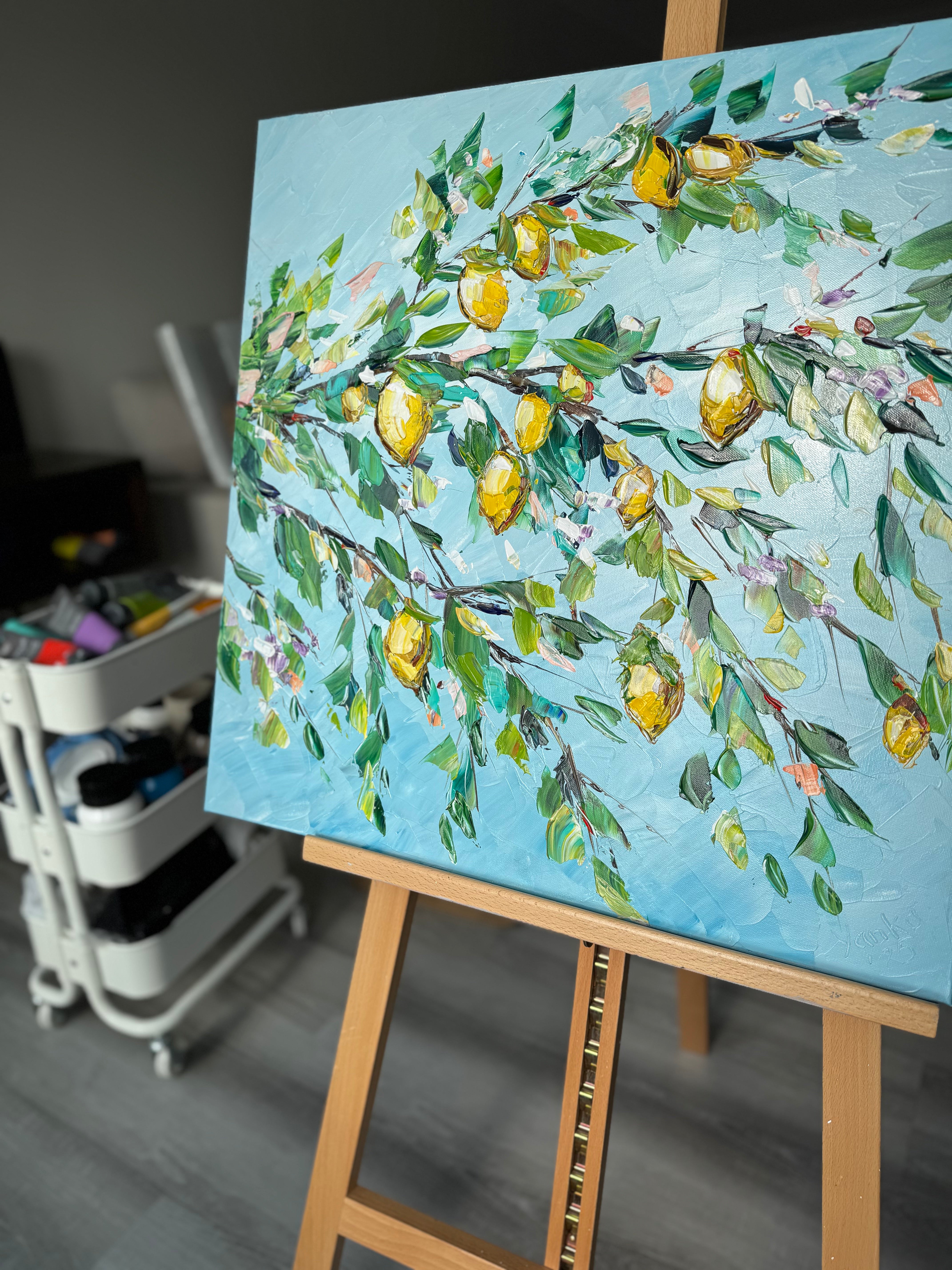 Blooming citrus 24x24 in