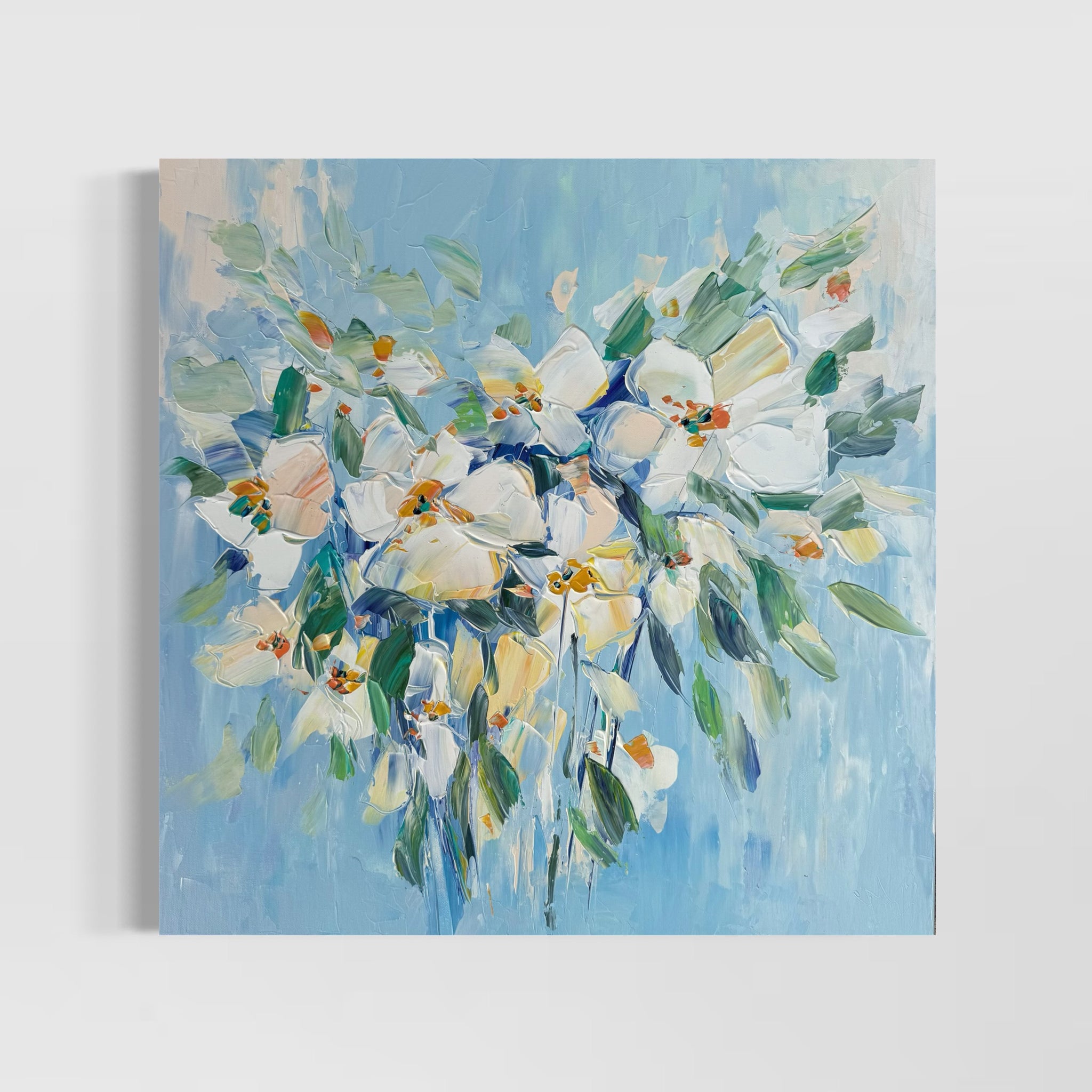 White Symphony 24×24 in