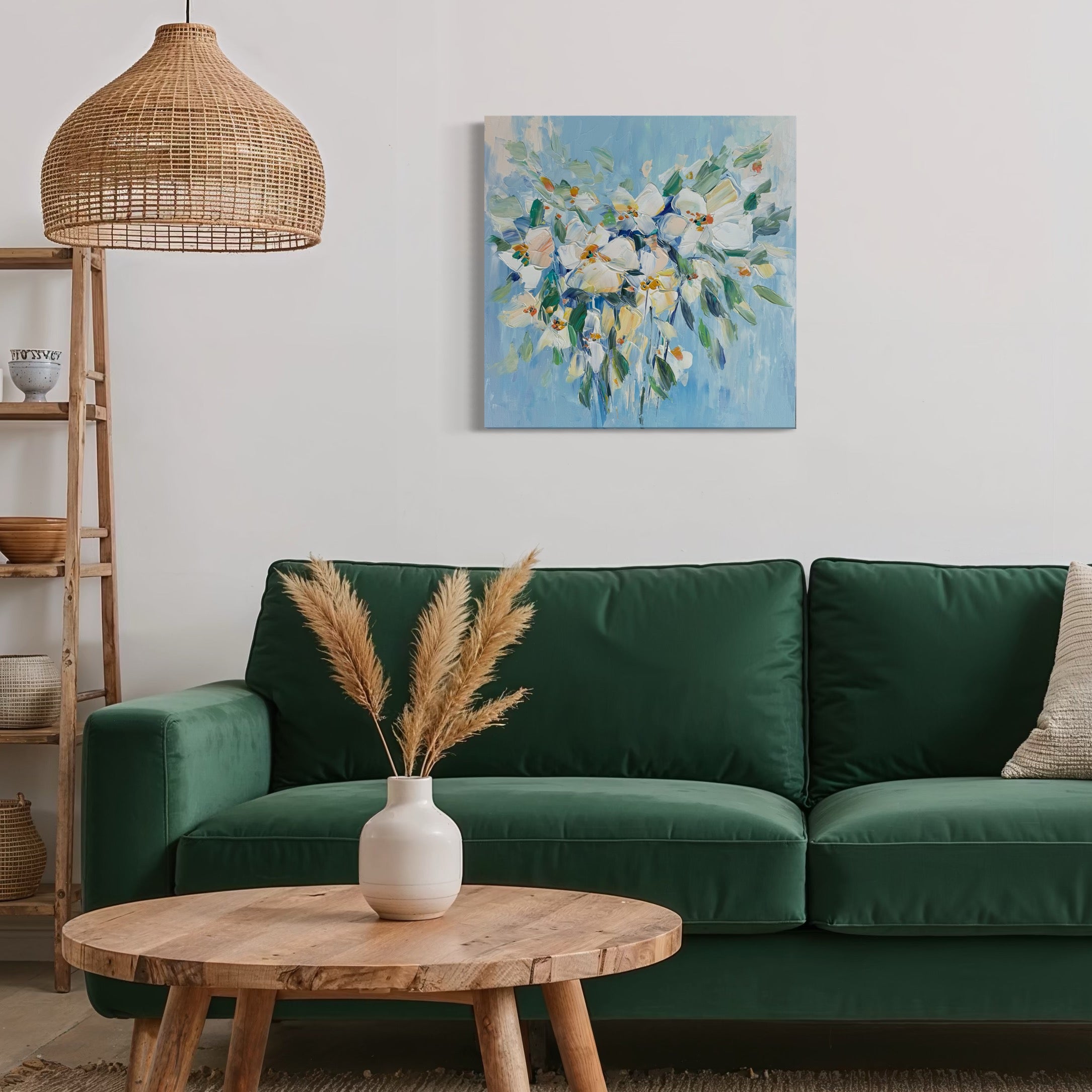 White Symphony 24×24 in