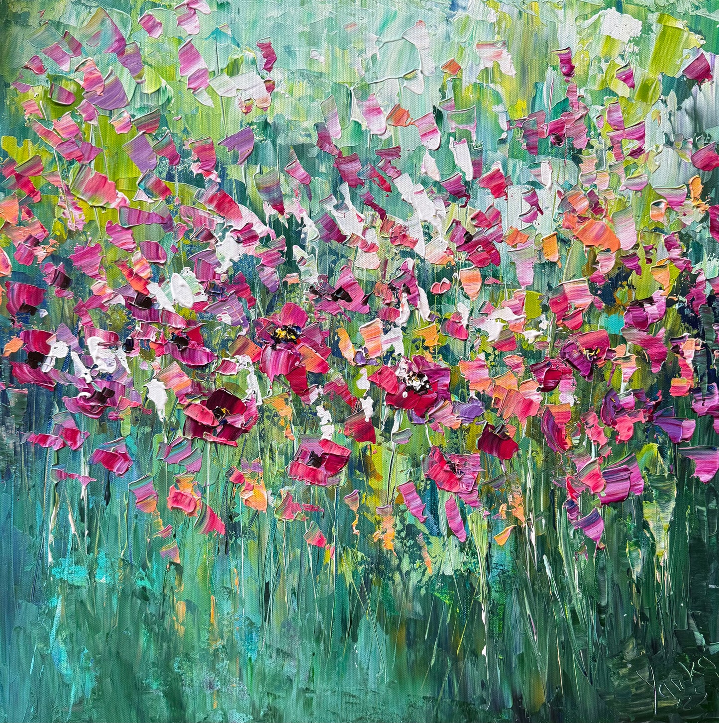 Dancing wildflowers