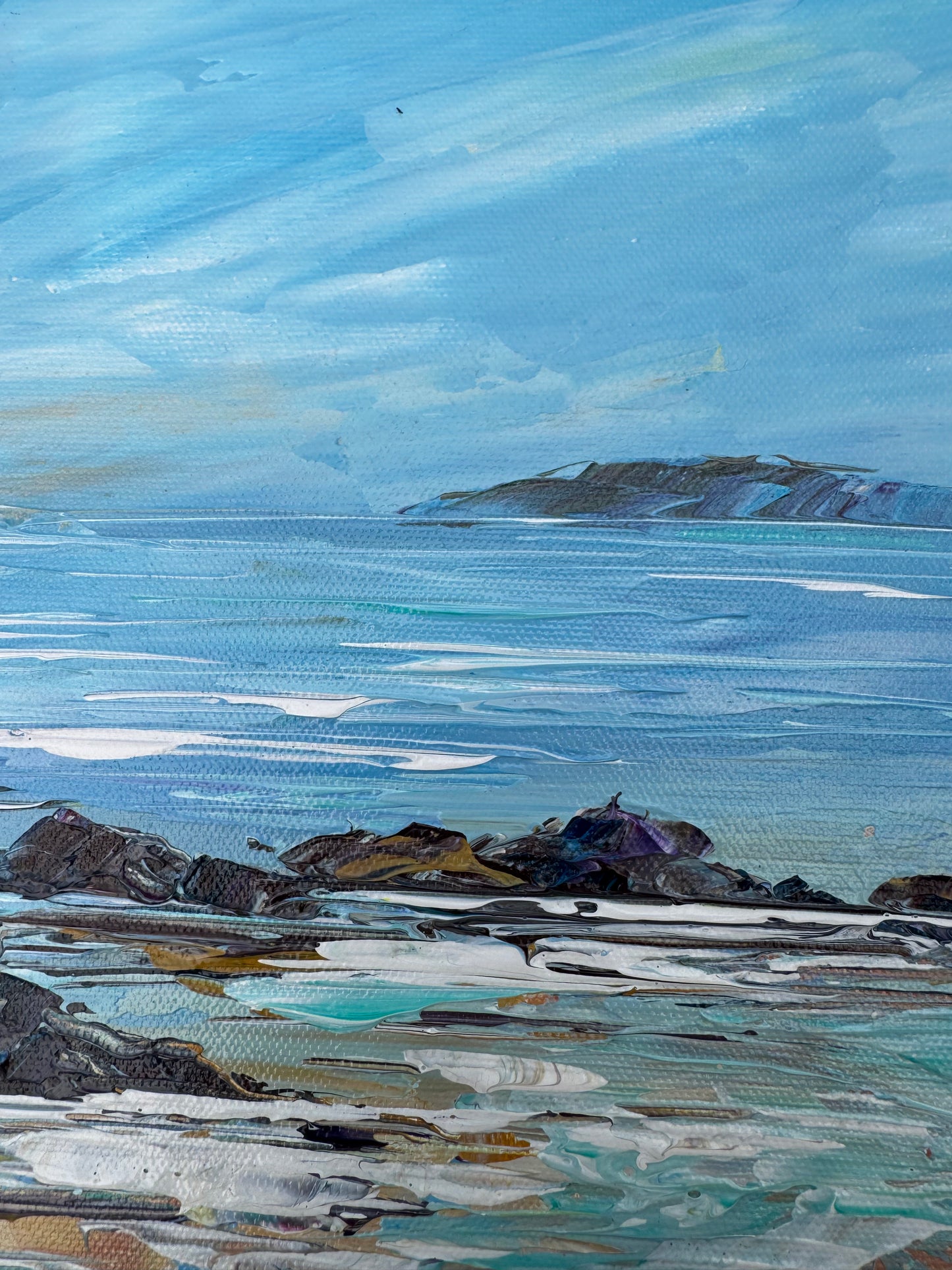 Low tide ocean