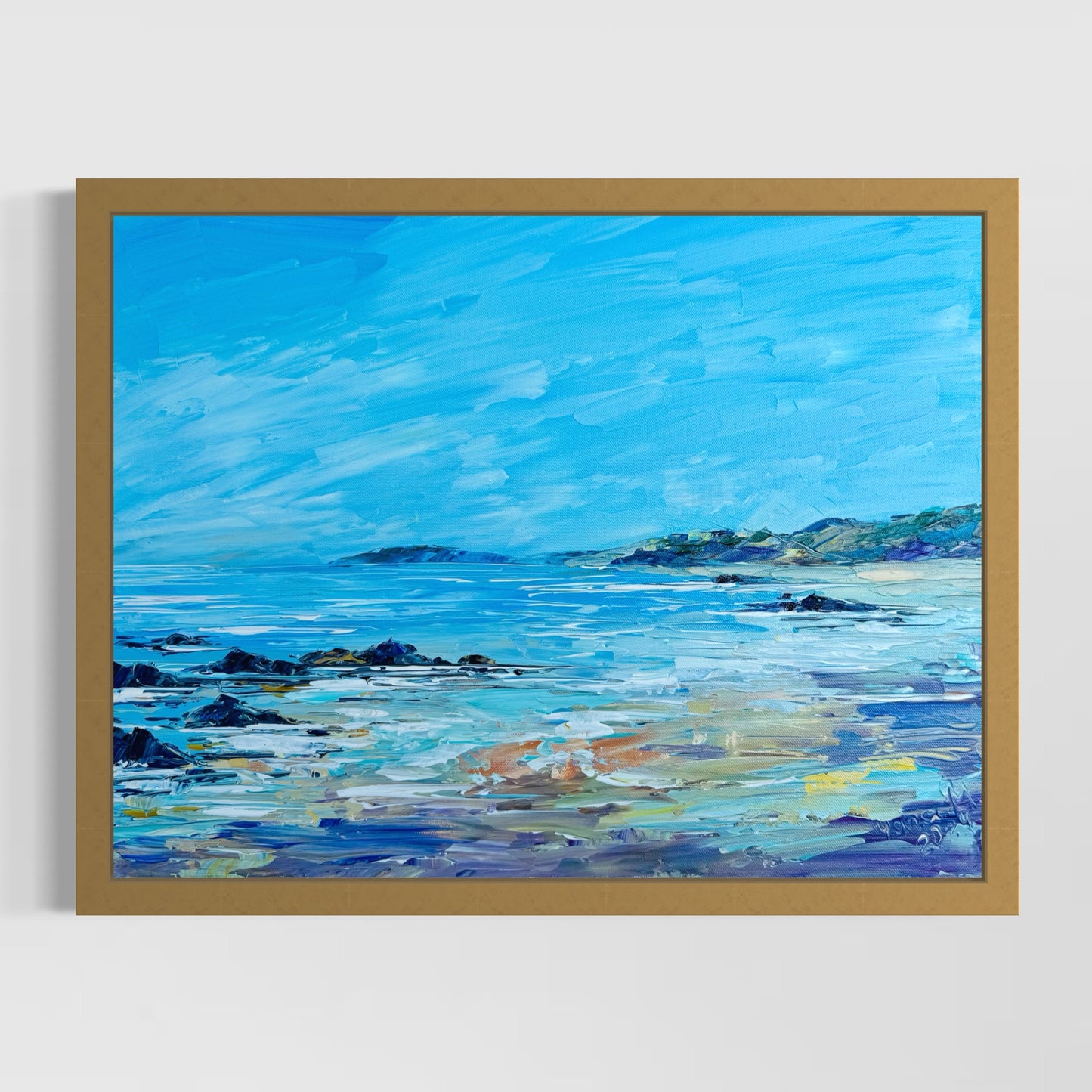 Low tide ocean